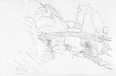 Draw a landscape picture